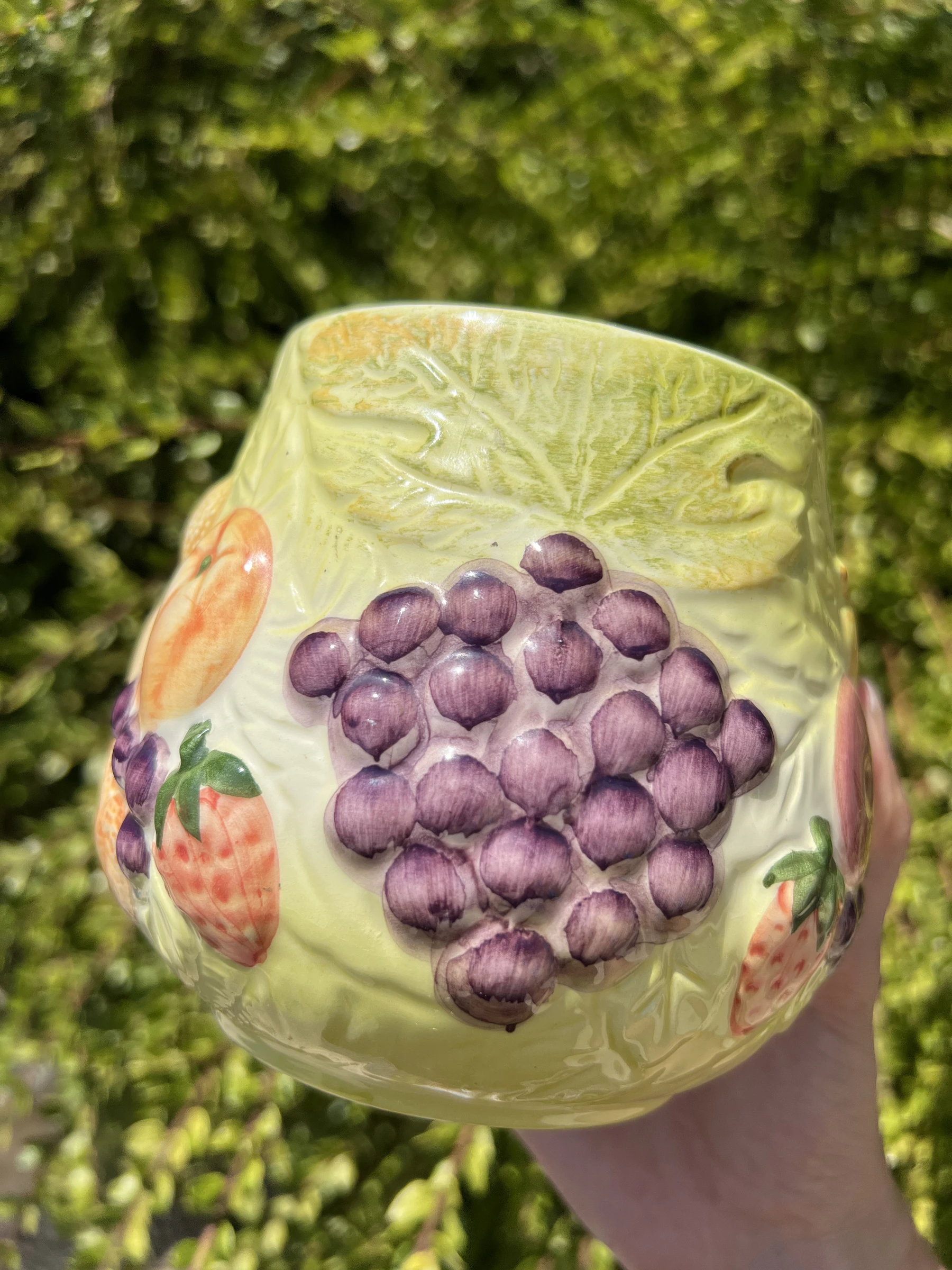 🍐 Lot 2 pots céramique barbotine fruits vintage WHAT'S avec couvercle – photo 15